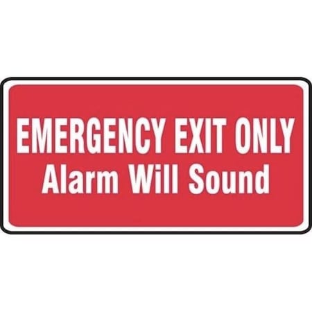 Accuform Exit Sign, Plastic, 14 in W, 7 in H MEXT512VP